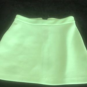 Summer pastel green straight mini skirt!!